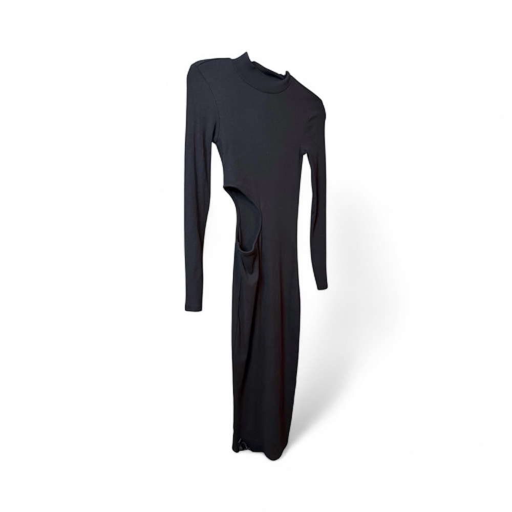 Chic Black Asymmetrical Dress